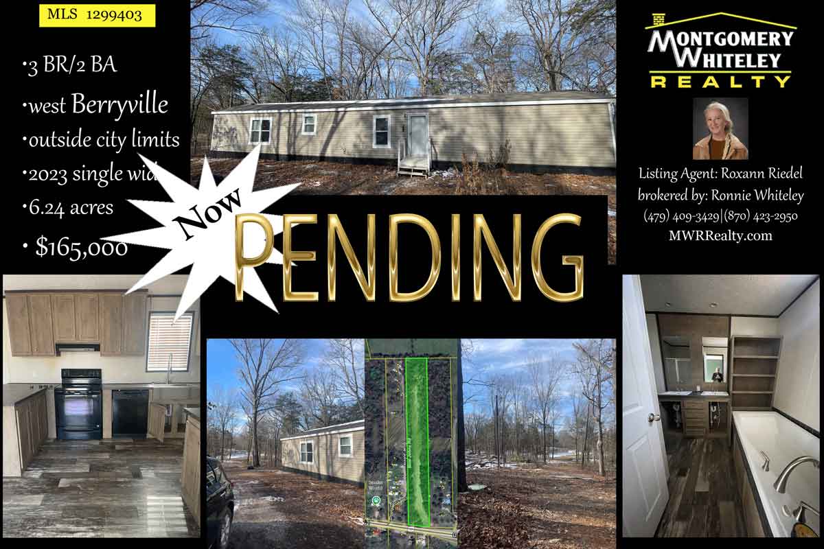 6 Acres near Berryville with 2023 Single-Wide Home