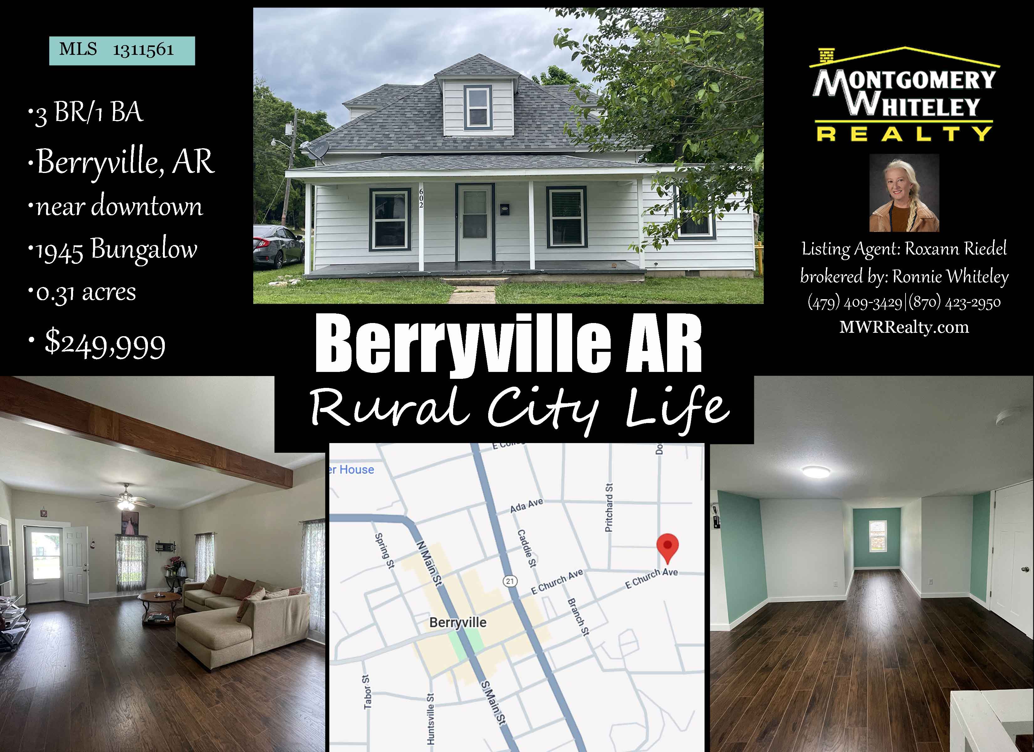 1945 Classic Bungalow for sale in Berryville, AR